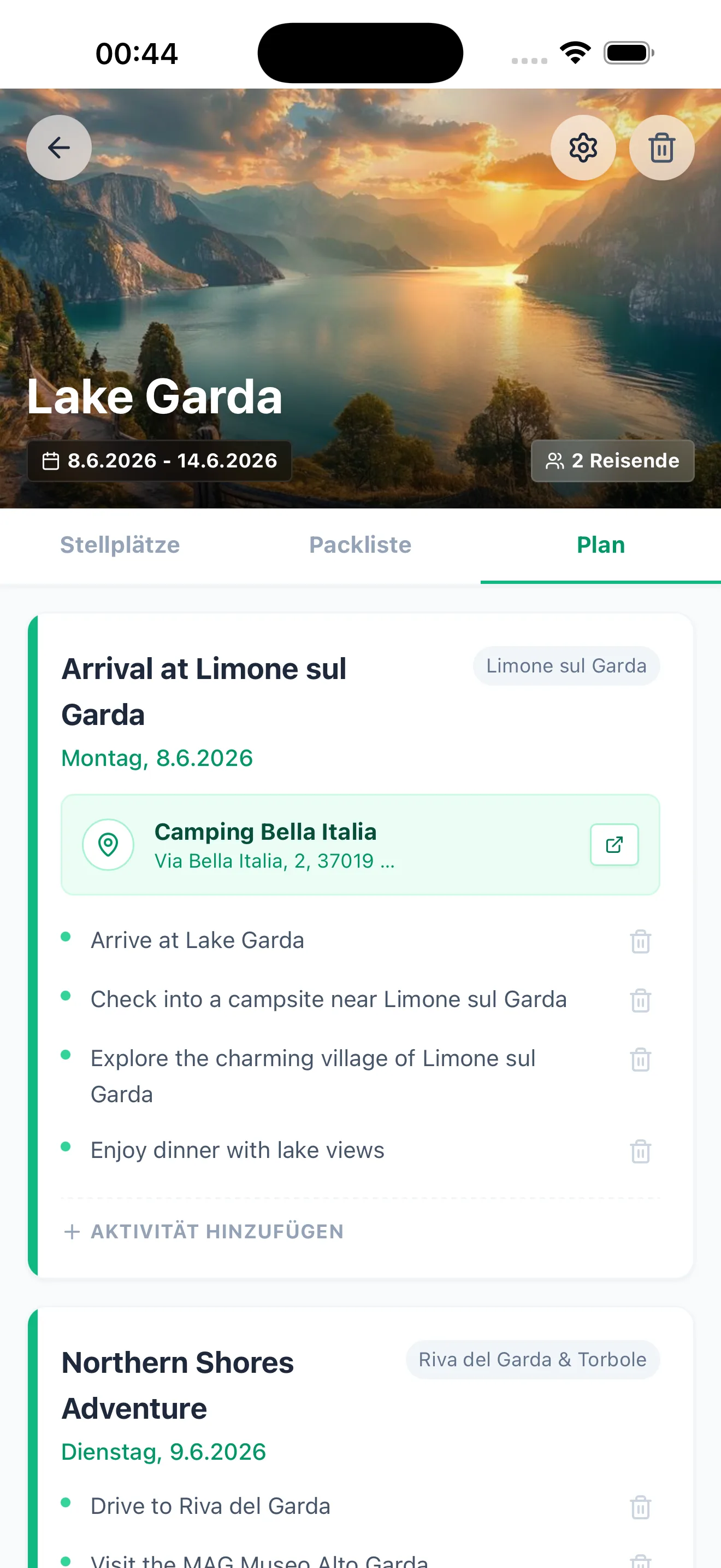 Team Planning Screen